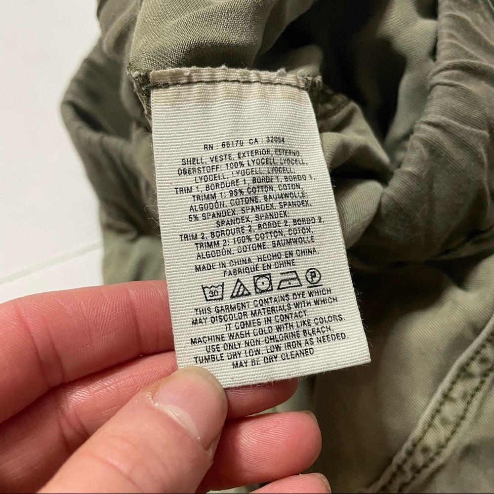 Hei Hei Anthropologie Army Olive Green Casual Cargo Jogger Pants Size XS - Picture 7 of 9